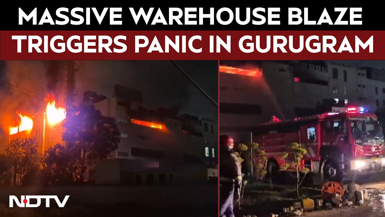 Massive Blaze Erupts At Warehouse In Jhund Sarai