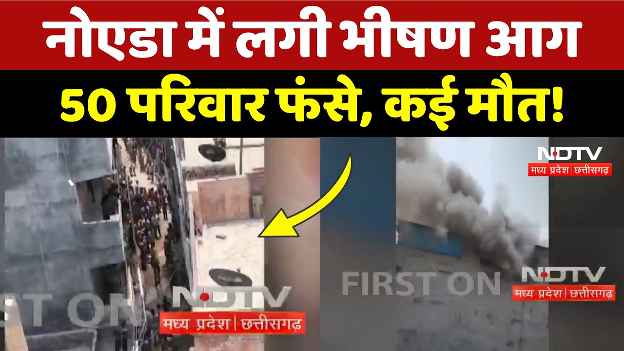 Noida Fire News: Mamura के 5 मंजिला इमारत में लगी भीषण आग, अफरा-तफरी का माहौल! Breaking News