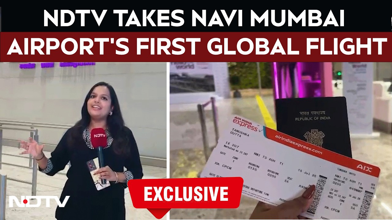 Navi Mumbai Airport | Navi Mumbai Airport Launches International Ops NDTV Onboard Inaugural Flight