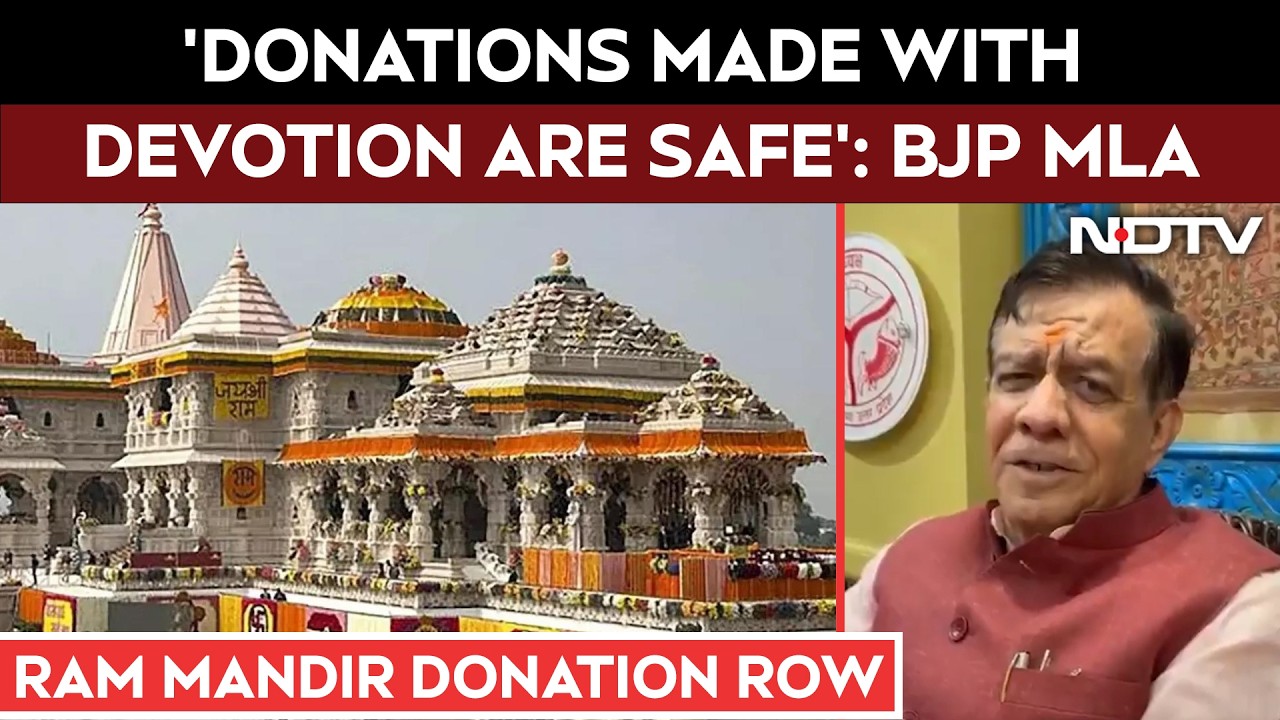 Ayodhya Ram Temple Donation Row: 'Temple Itself Is The Proof,' Says UP Speaker Satish Mahana