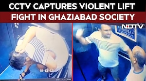 CCTV Captures Violent Lift Fight In Ghaziabad Society