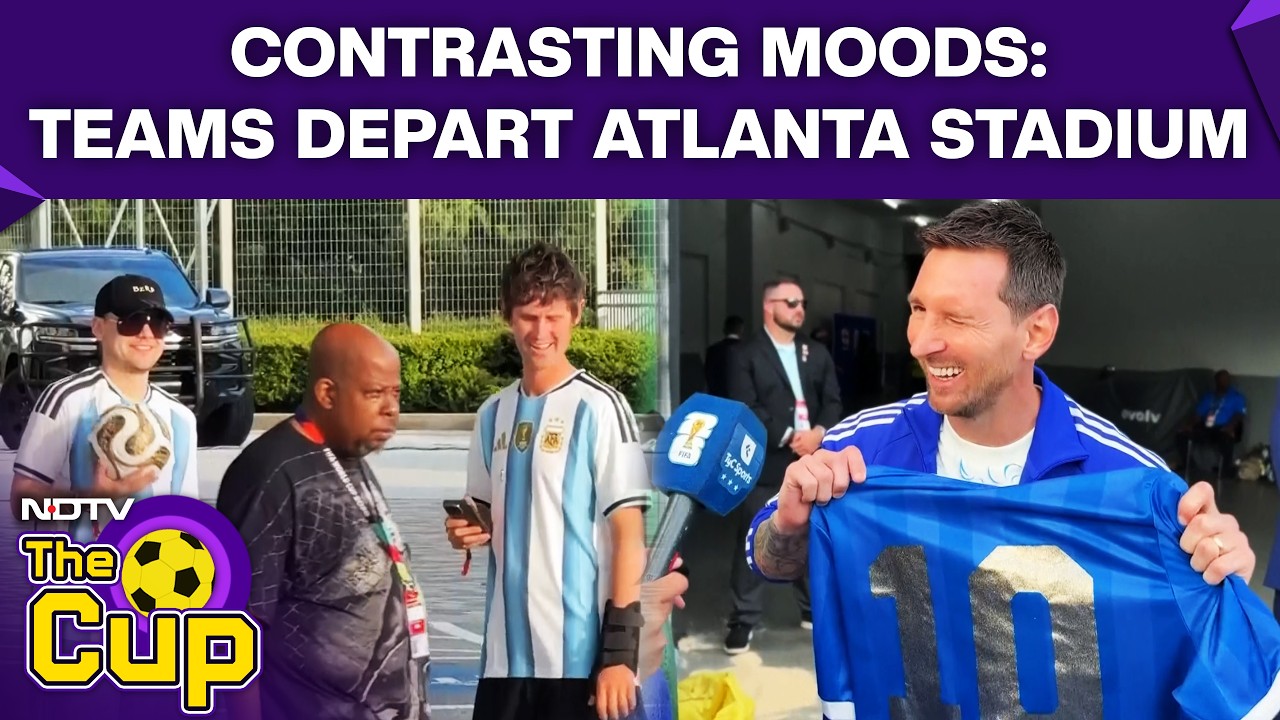 FIFA World Cup | Argentina & England Depart Atlanta Stadium After World Cup Semi-Final Clash