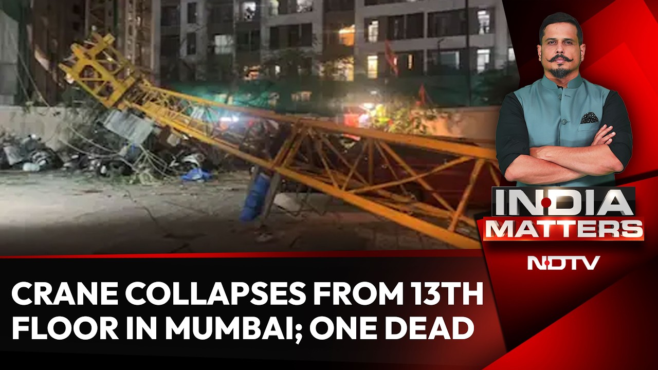 1 Dead, 3 Injured As Crane Collapses From 13th Floor Near Mumbai