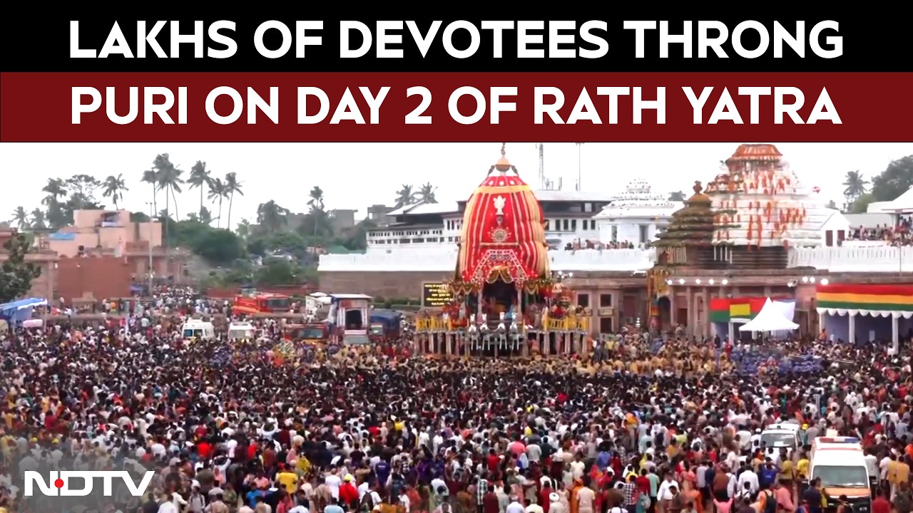 Jagannath Rath Yatra  | Lakhs Of Devotees Throng Puri On Day 2 Of Jagannath Rath Yatra