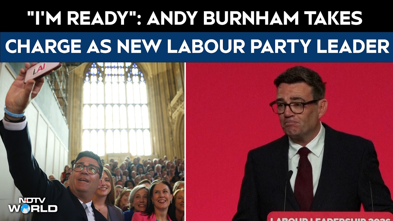 Andy Burnham Declared Labour Leader, Set To Become Britain's Next Prime Minister