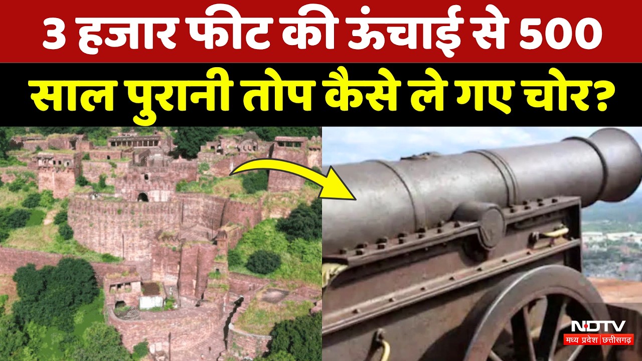 Shivpuri Narwar Fort: 3500 किलो की ऐतिहासिक तोप चोरी, सुरक्षा पर उठे बड़े सवाल! MP News | Crime