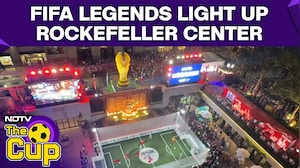 FIFA Legends Light Up Rockefeller Center Before World Cup final