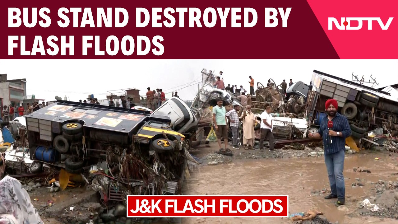 Jammu Floods | J&K Flash Floods: Rajouri Bus Stand Turns Into Vehicle Graveyard
