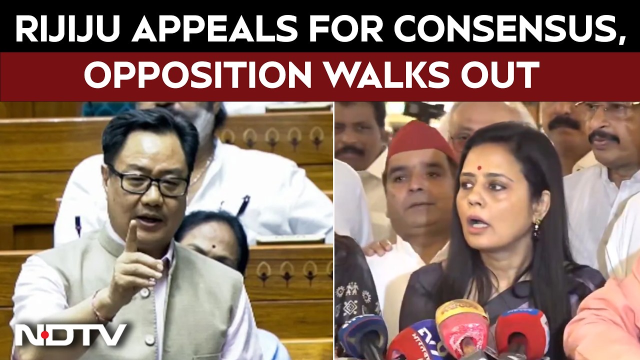 Parliament News Today | Kiren Rijiju Appeals For Consensus, Opposition Walks Out Over Rebel MPs Row