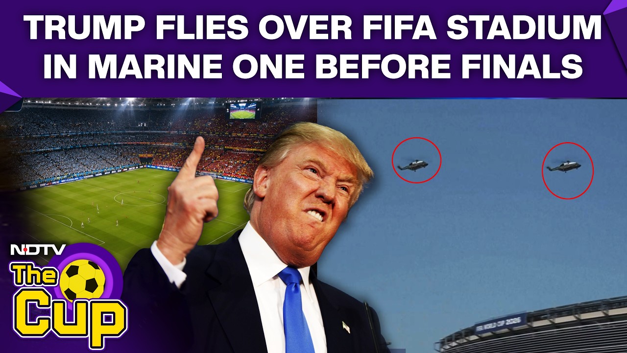 FIFA World Cup Closing Ceremony | Trump Flies Over Stadium In Marine One Before Attending WC Final