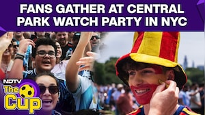 FIFA World Cup Final: Fans Gather At Central Park Watch Party In NYC