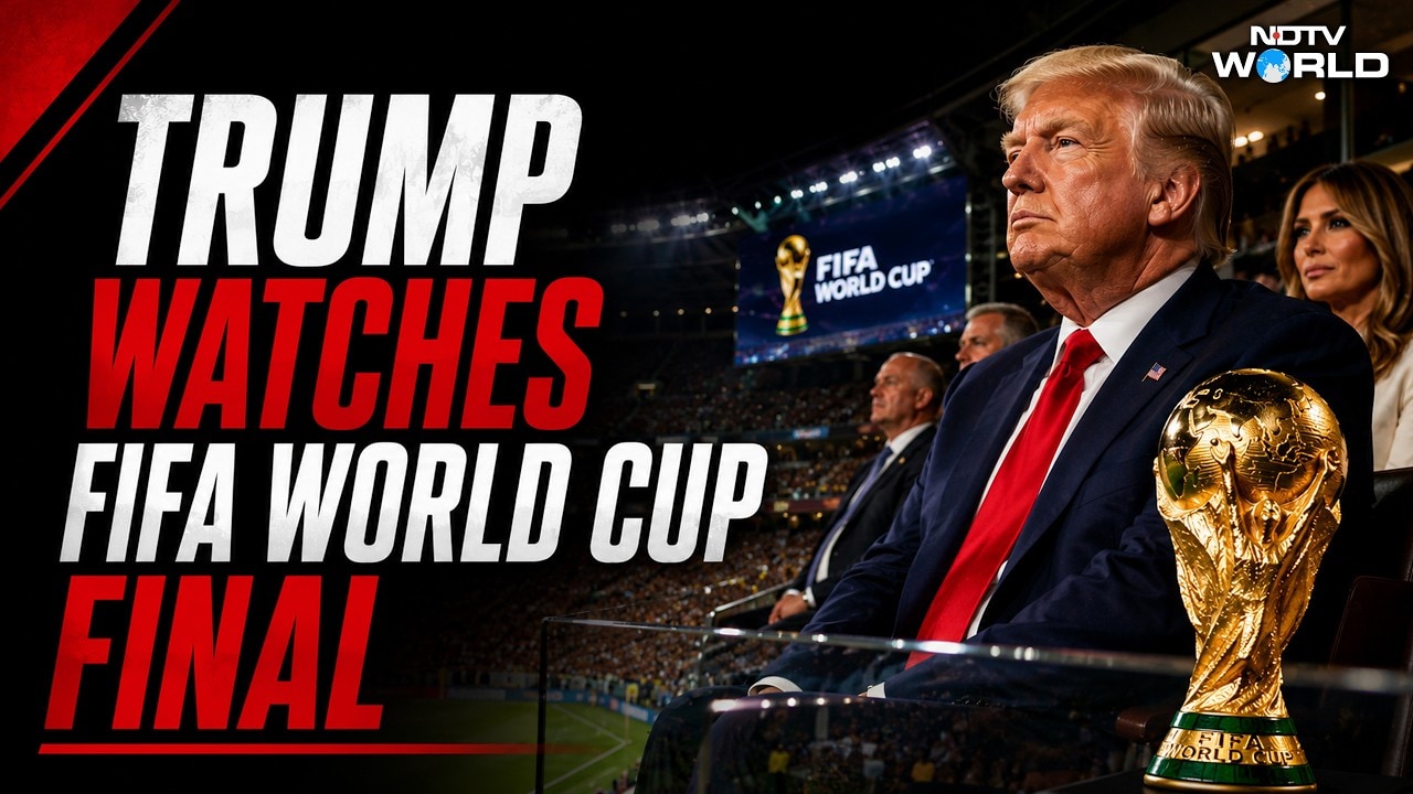 Trump FIFA World Cup Final | Trump Watches World Cup Final With Canada And Mexico Leaders