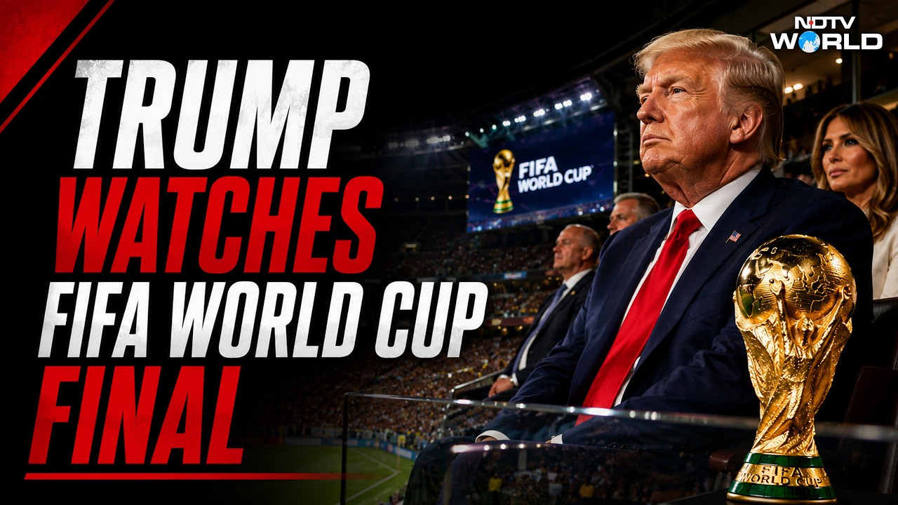 Trump FIFA World Cup Final | Trump Watches World Cup Final With Canada And Mexico Leaders
