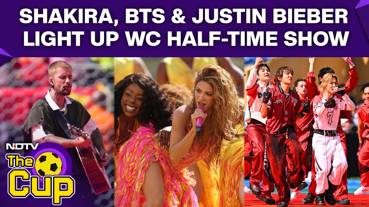 FIFA World Cup Final | Shakira, BTS & Justin Bieber Light Up Historic World Cup Half-Time Show