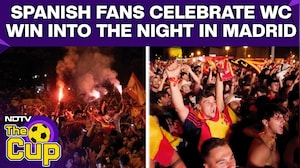 Thousands Celebrate Spain's Historic World Cup Win In Madrid Streets