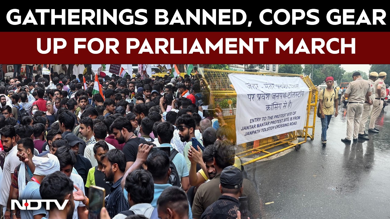 Large Gatherings Banned, Cops Geared Up: Delhi's Plan For Parliament March