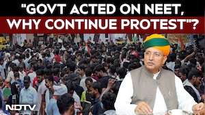 Union Minister Arjun Ram Meghwal Defends Govt's NEET Response Amid Protest