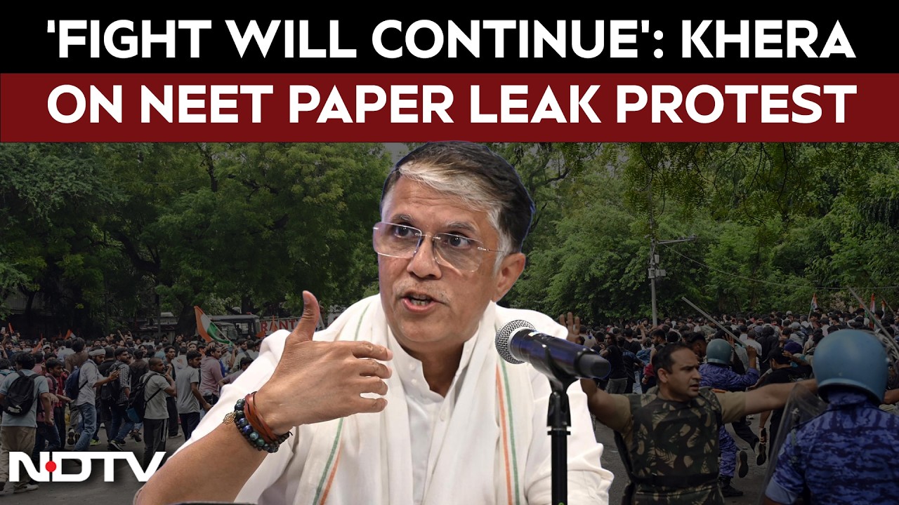 NEET Row: Pawan Khera Back  Student Protests, Says Fight Will Continue