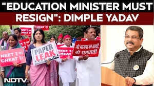 Dimple Yadav Leads March, Vows to Raise NEET in Parliament