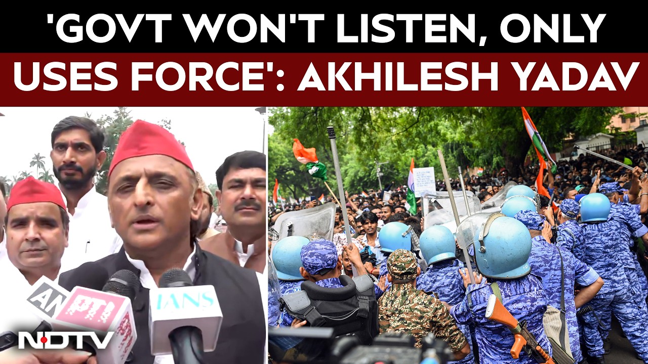Akhilesh Yadav Slams Centre Over Police Action on Students