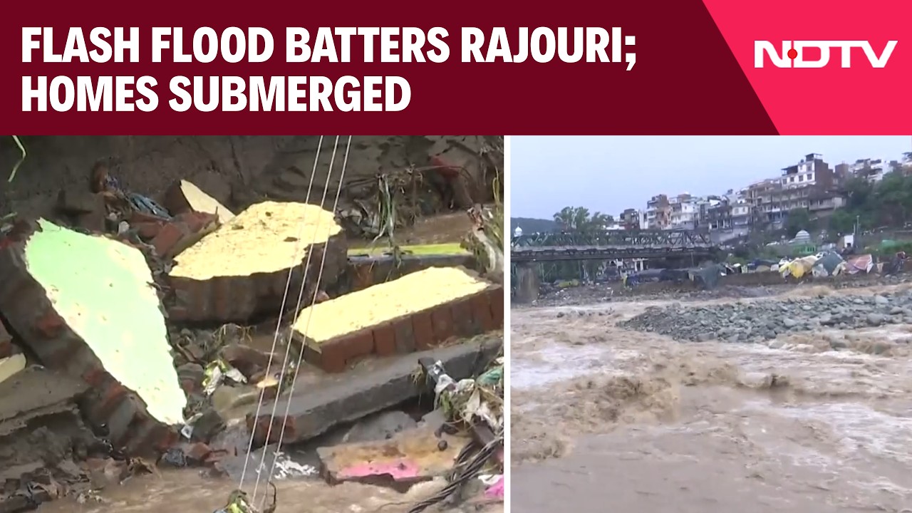 Jammu and Kashmir Floods | River Overflows, Families Forced to Take Shelter on Roofs
