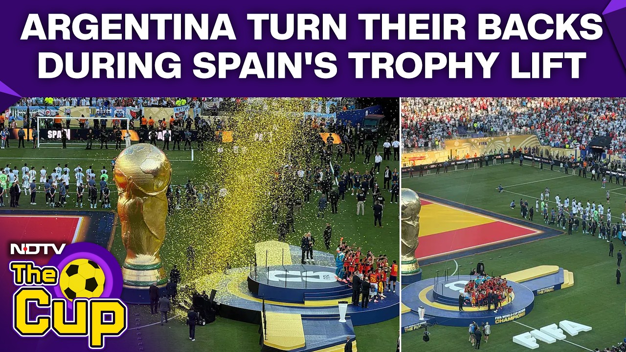 Argentina Players Turn Their Backs On Spain, Slammed For Classless Act During Trophy Presentation