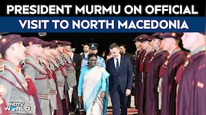 President Droupadi Murmu Lands In Skopje On Official Visit To North Macedonia