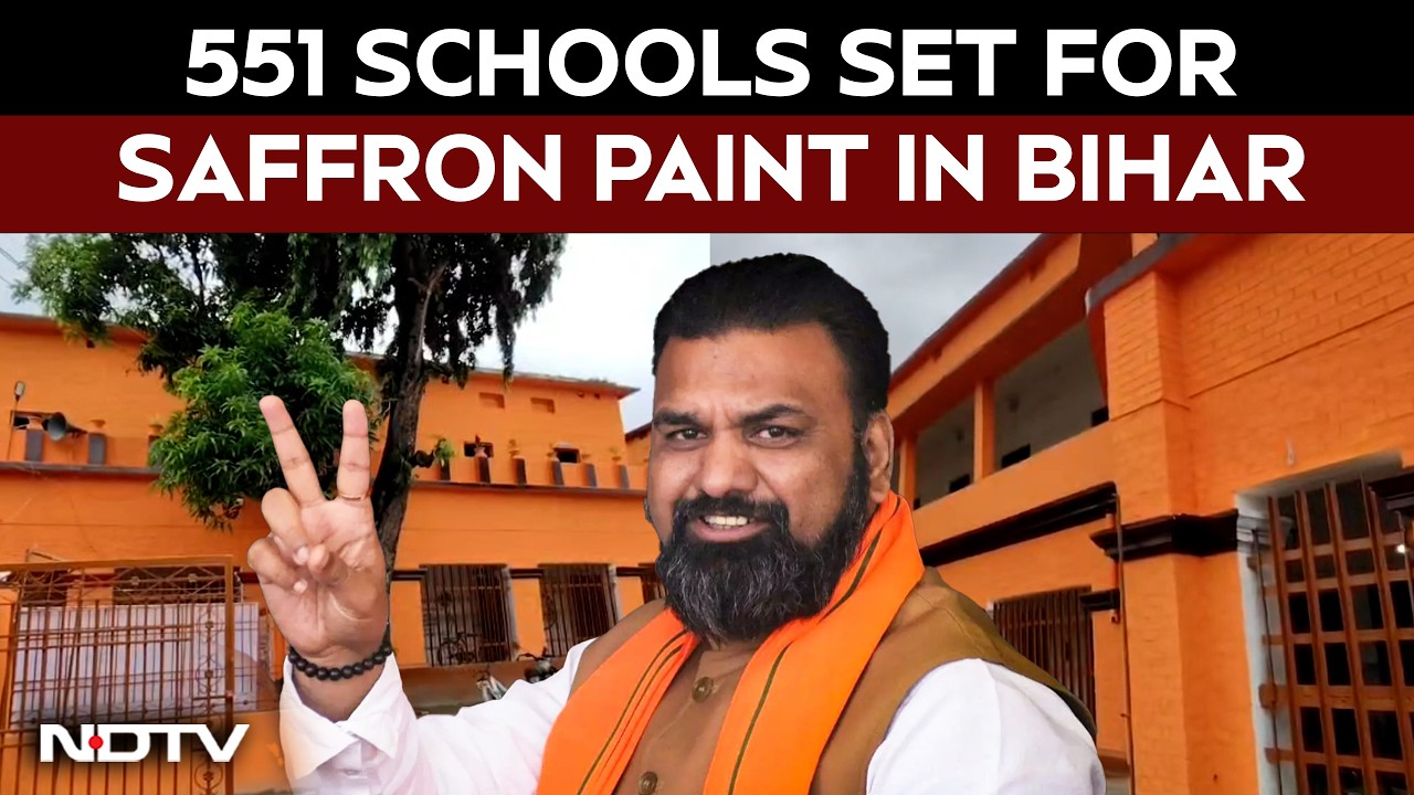 Political Row Erupts In Bihar Over Saffron Colour Plan For 500 New Model Schools