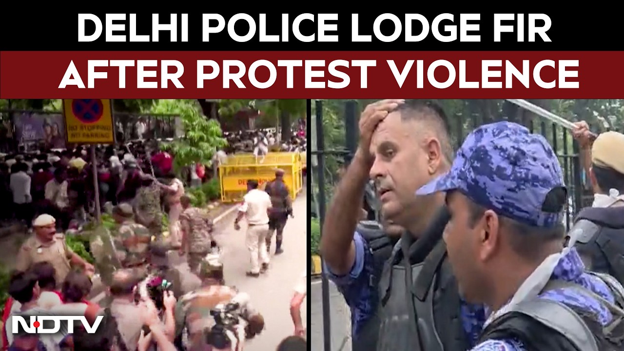 NEET Protest | Delhi Police Files FIR After Parliament March Turns Violent