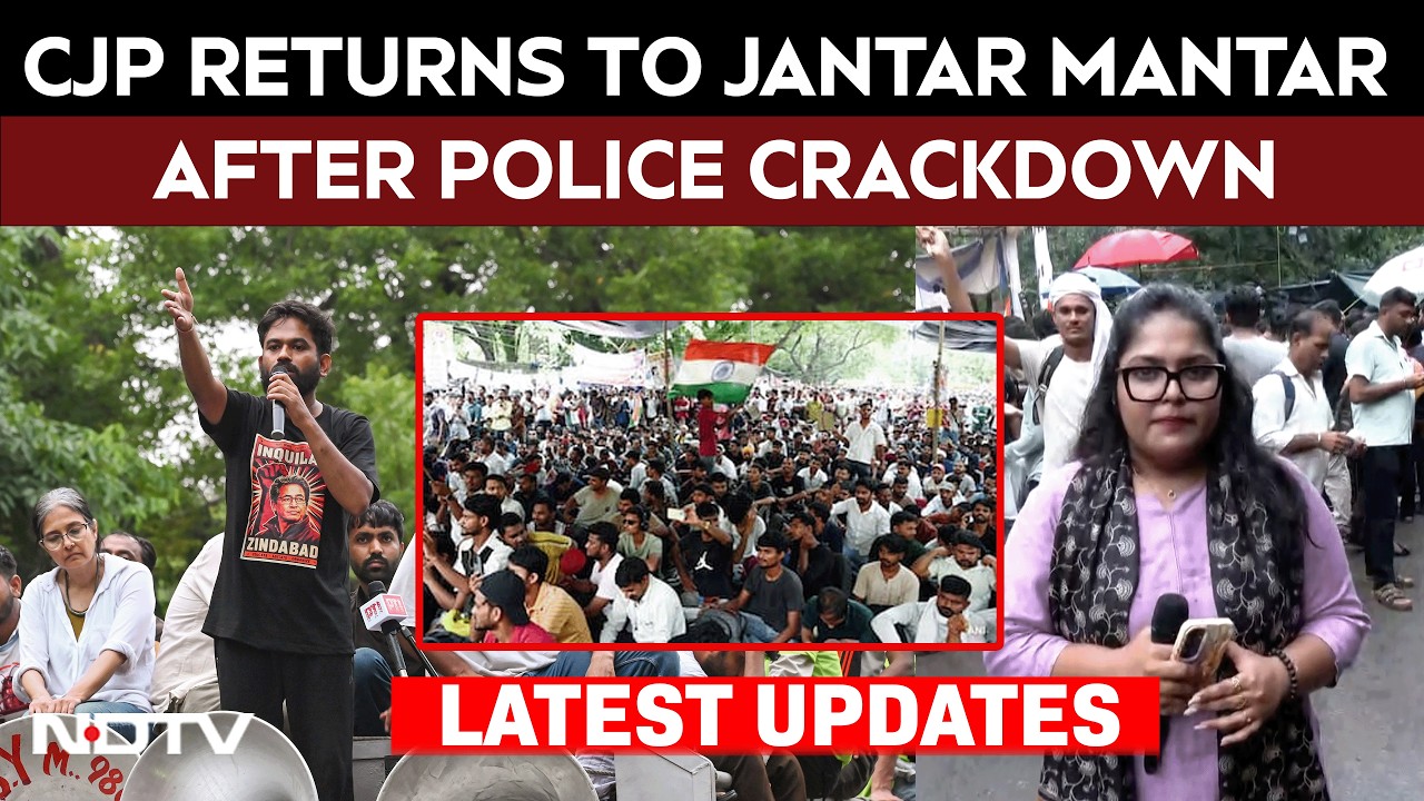CJP Protest Latest News | CJP Reclaims Jantar Mantar, Says Protest To Continue, Police On Alert