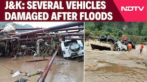 Damaged Cars, Trucks Recovered After Rajouri Flash Floods
