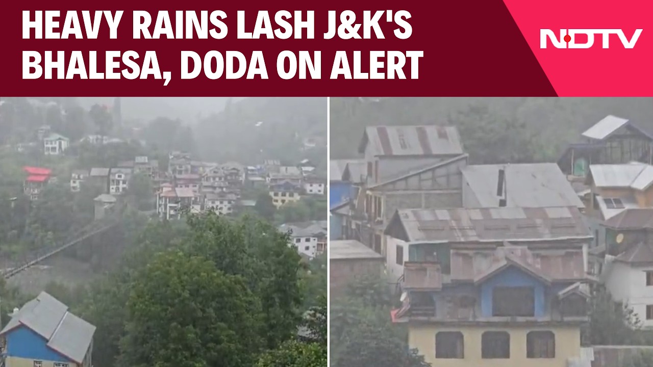 Heavy Rain Lashes Doda’s Bhalesa, Landslide Warning Issued