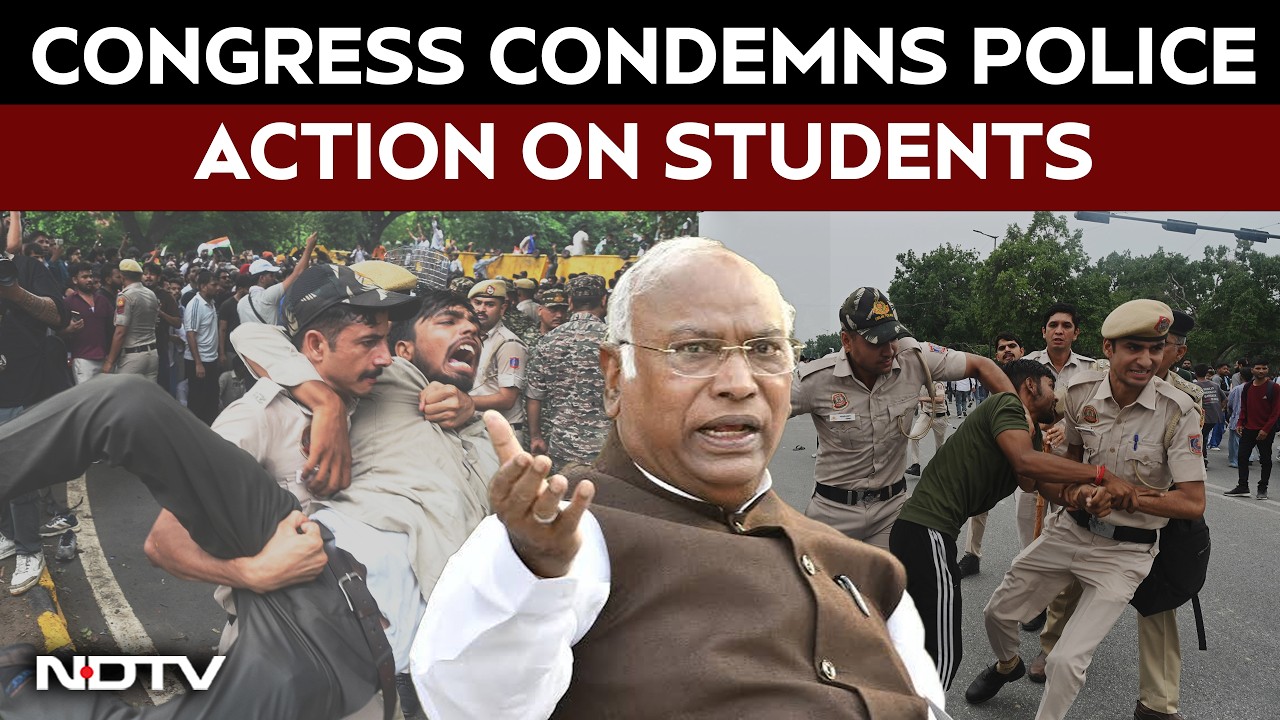 Mallikarjun Kharge Condemns Police Action On students At Jantar Mantar