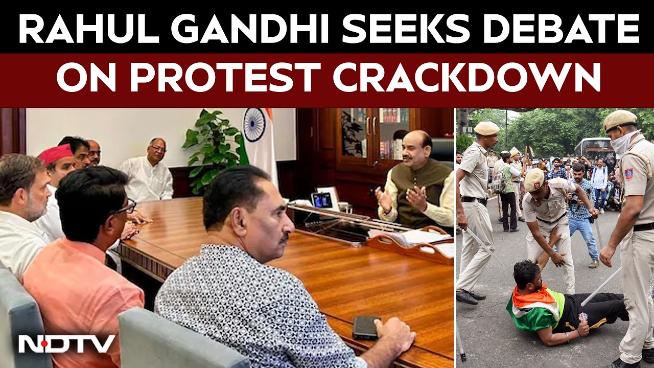 "Brutality Unleashed": Rahul Gandhi Demands Discussion On Police Action On Protesters