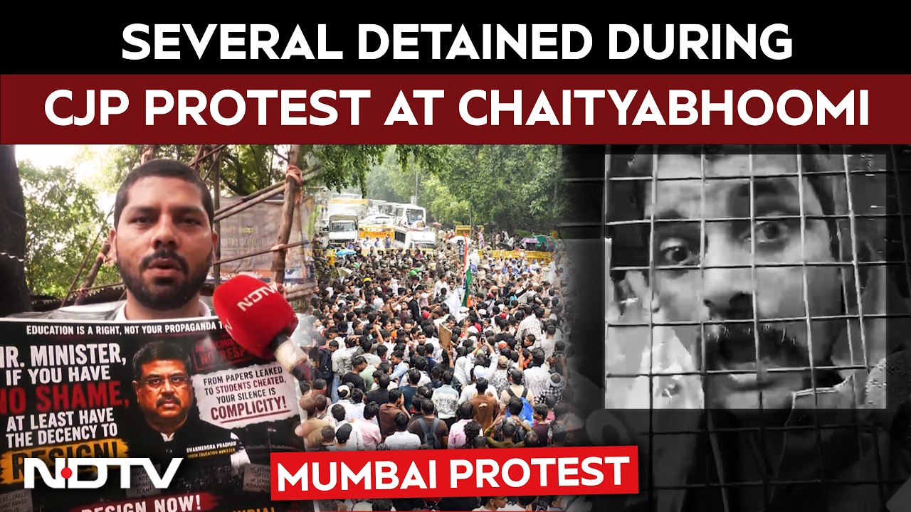 Mumbai CJP Protest | Several Detained From CJP Protest At Chaityabhoomi In Mumbai | NDTV  Report
