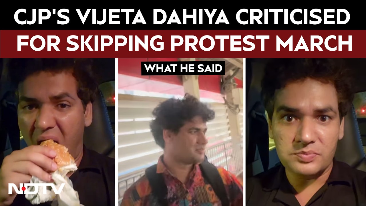 CJP's Vijeta Dahiya Criticised For Skipping Protest March, He Responds