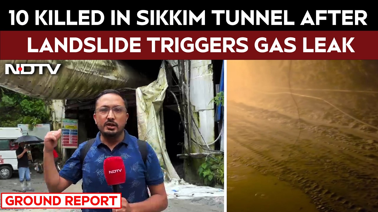 Sikkim Tunnel Collapse | 10 Killed In Sikkim Tunnel After Landslide Triggers Gas Leak