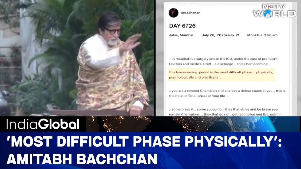 Amitabh Bachchan’s Post About Hospitalisation Sparks Concerns Among Fans
