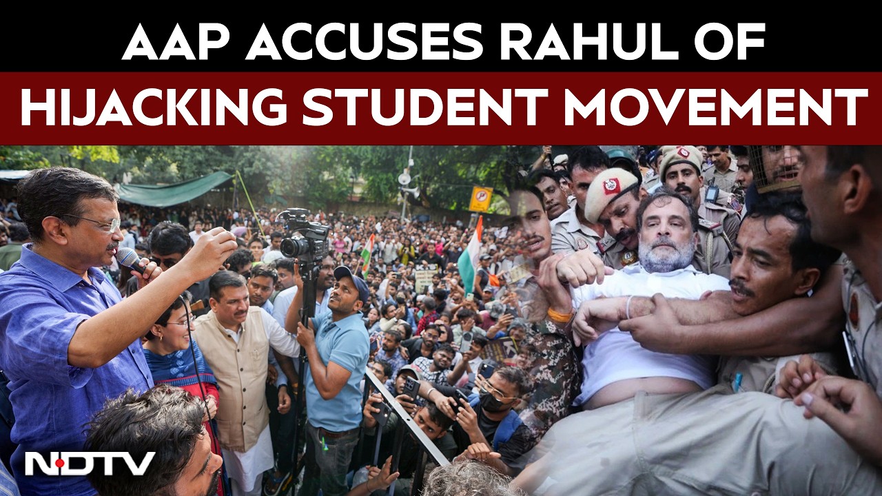 AAP Accuses Rahul Gandhi Of Hijacking Student Movement