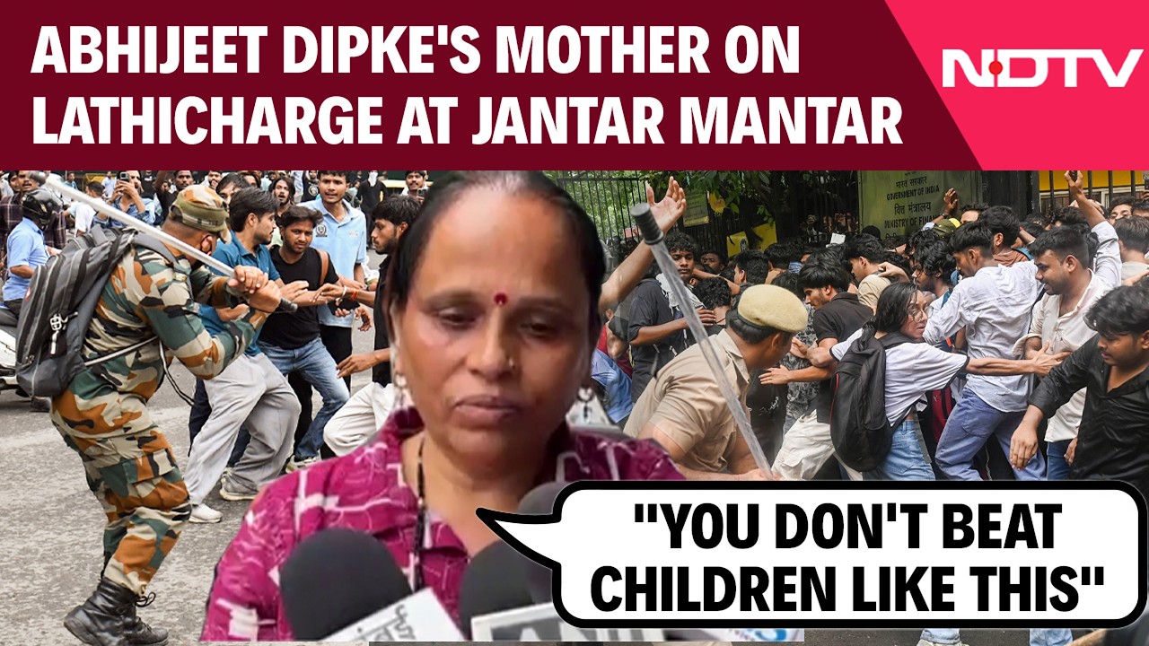 Jantar Mantar Protest | Abhijeet Dipke's Mother On Lathi Charge At Jantar Mantar Protest