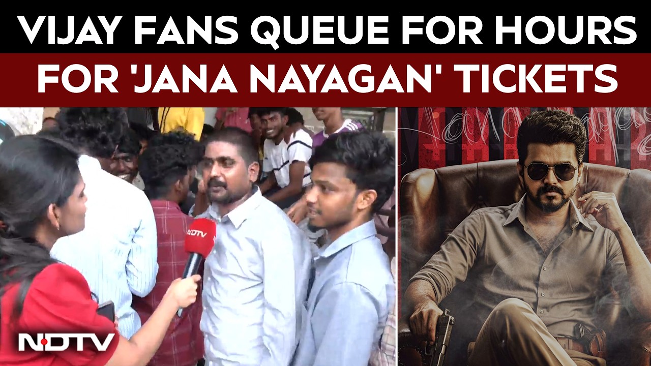 'Jana Nayagan' Fever Peaks As Fans Camp Outside Theatre