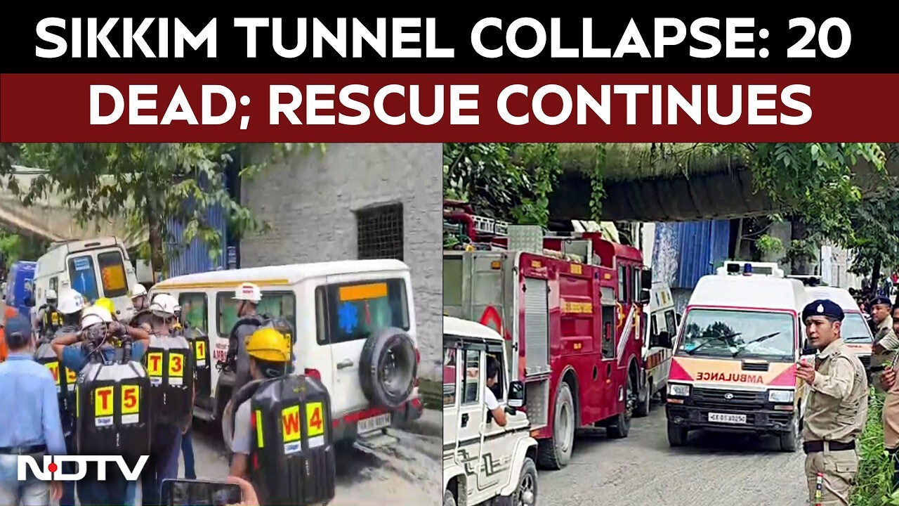 Sikkim Tunnel Collapse | Death Toll Mounts To 20; Rescue Operation Continues