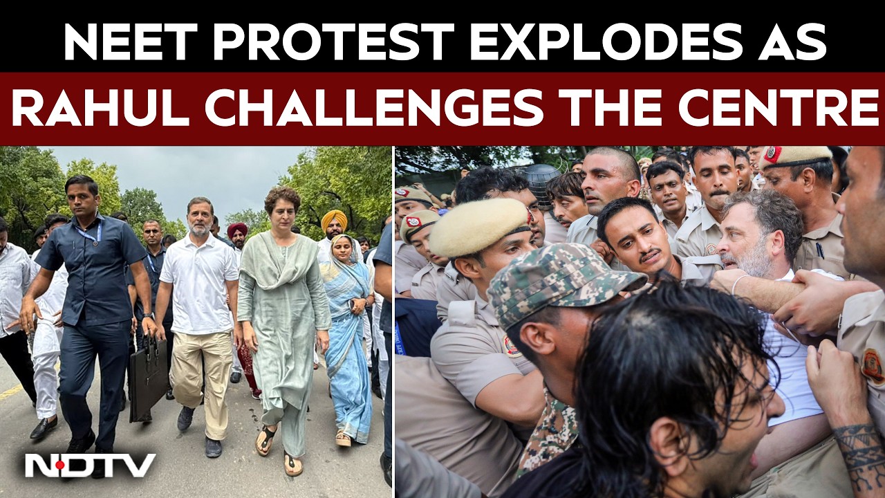 NEET Protest Explodes As Rahul Gandhi Challenges The Centre