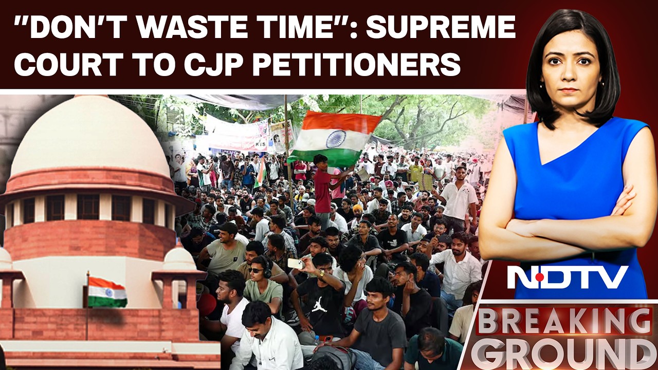 "Don't Waste Time": Top Court On Plea Against Police Action On CJP Protesters