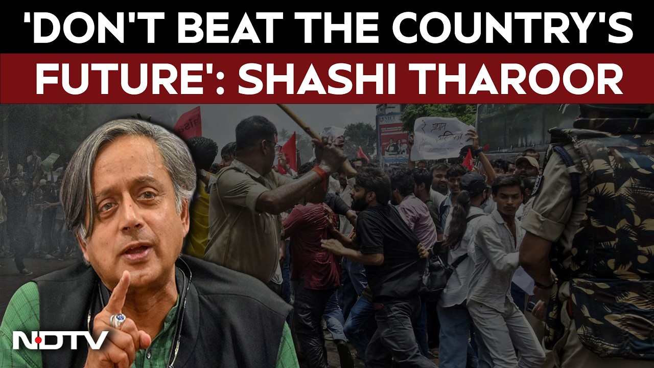 'Don't Beat The Country's Future': Shashi Tharoor Demands Inquiry Into Police Action On Protesters
