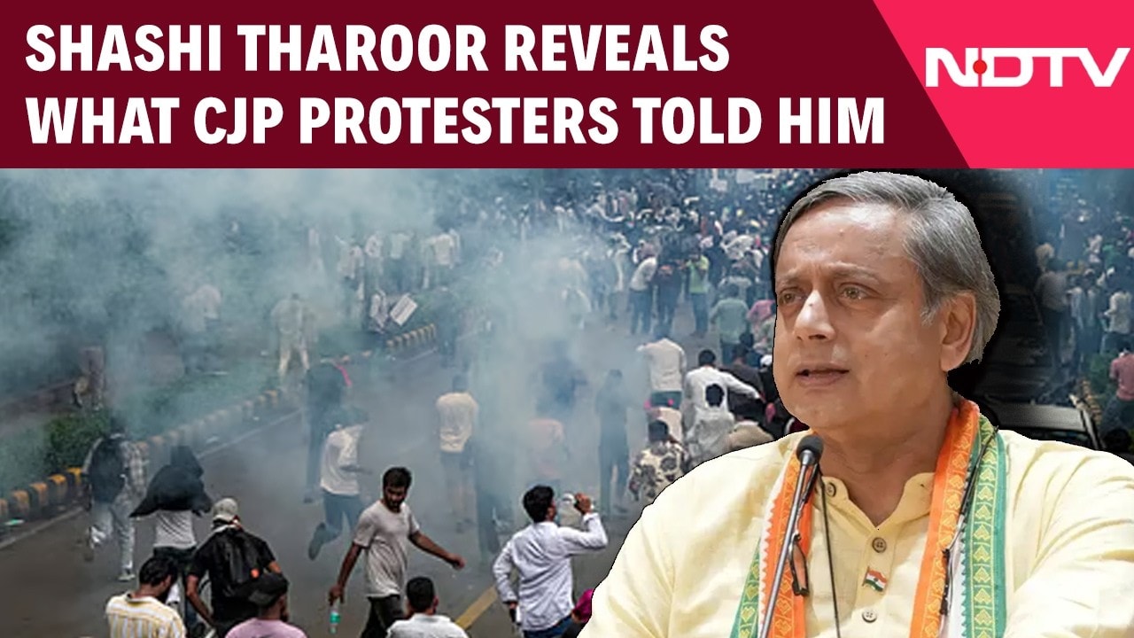 What CJP Protesters Told Shashi Tharoor? Congress MP Shares 'Shocking' Accounts