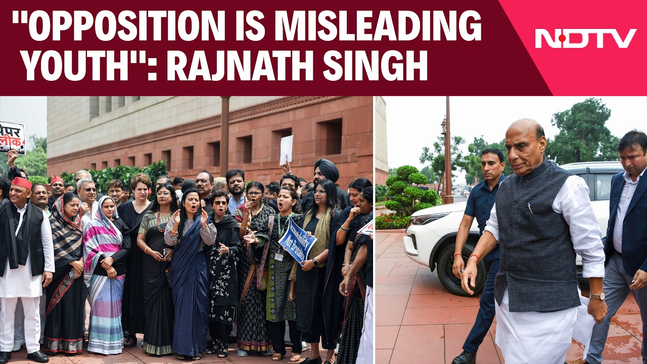 NEET Paper Leak | Rajnath Singh Accuses Opposition of Misleading Youth Over NEET