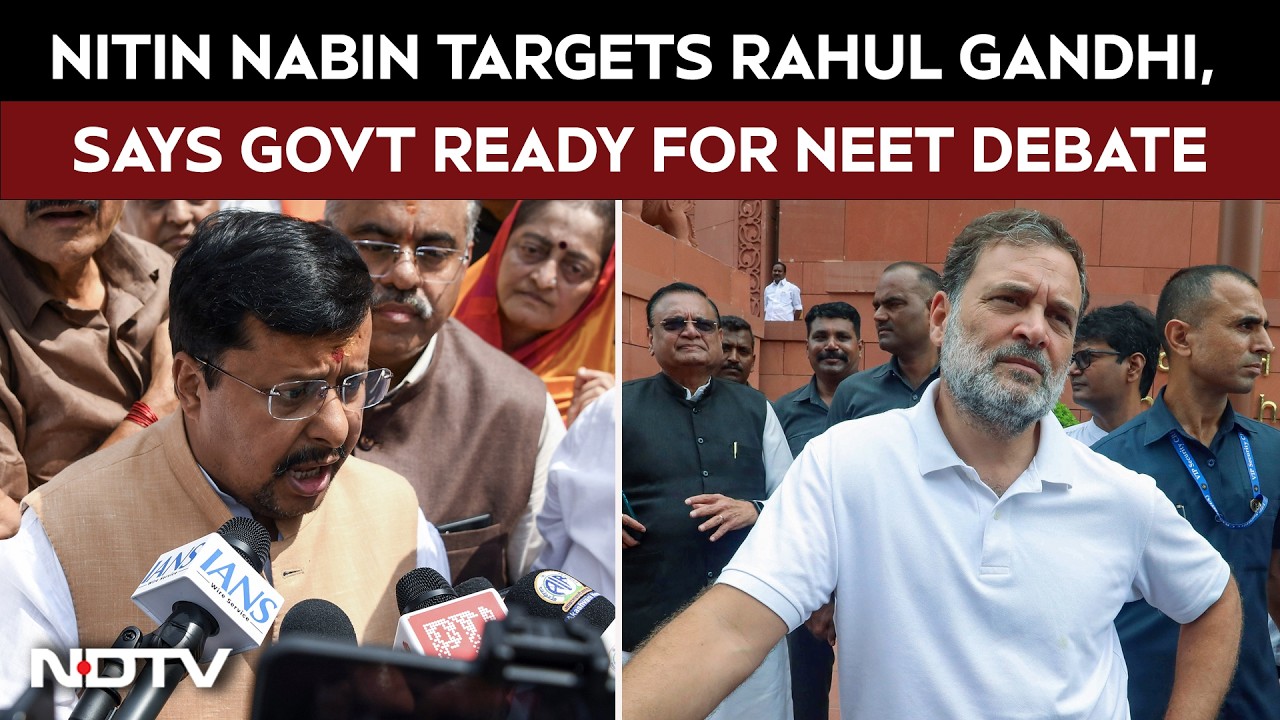 NEET Protest | Nitin Nabin Targets Rahul Gandhi, Says Govt Ready for NEET Debate