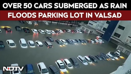 Gujarat Floods | Over 50 Cars Submerged As Rain Floods Parking Lot In Gujarat's Valsad
