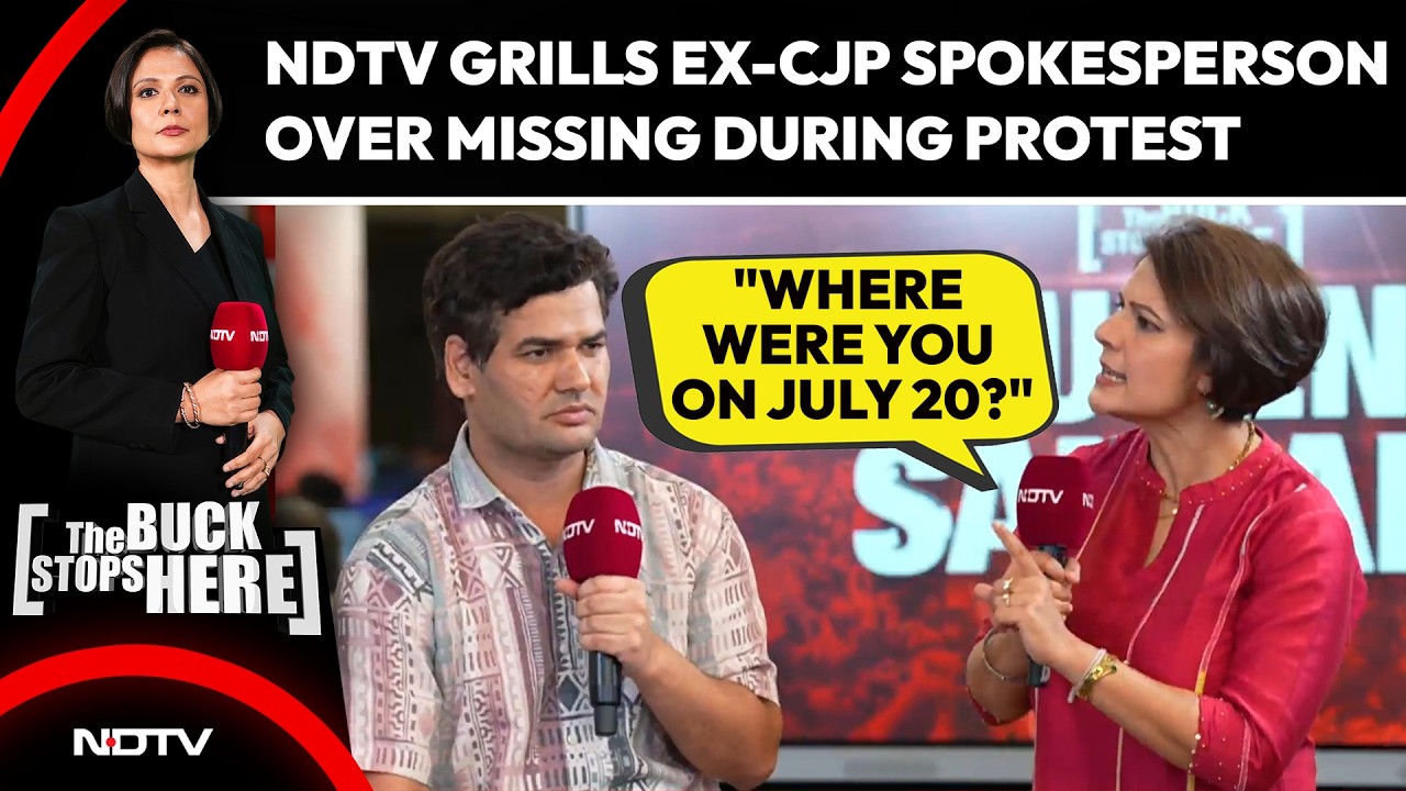 NDTV Asks Ex-CJP Spokesperson Vijeta Dahiya Why Key Leaders Were Missing During July 20 Protest